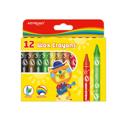 Zsírkréta készlet 11x100 mm 12 db/bliszter Keyroad Wax Crayon vegyes színek Író- irodaszer, papíráru Keyroad