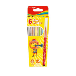 Rostirón, filctoll készlet 2 mm 6 db/bliszter Keyroad vegyes színek Filctoll Keyroad