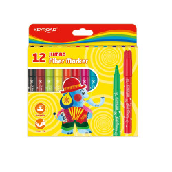 Rostirón, filctoll készlet 5 mm 12 db/bliszter Keyroad Jumbo vegyes színek Filctoll Keyroad