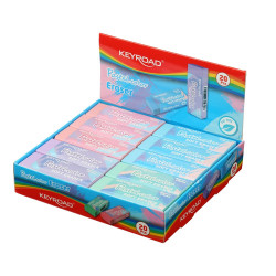 Radír, PVC mentes 20 db/display Keyroad Pastel Color vegyes színek Író- irodaszer, papíráru Keyroad