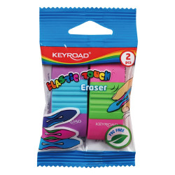 Radír, PVC mentes 2 db/bliszter Keyroad Elastic Touch vegyes színek Író- irodaszer, papíráru Keyroad