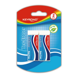 Radír, PVC mentes 2 db/bliszter Keyroad Tec Eraser Író- irodaszer, papíráru Keyroad