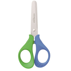 Olló 13 cm tompa fejű Keyroad Start zöld rózsaszín