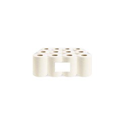 Kéztörlő 2 rétegű tekercses átmérő: 14 cm 100% cellulóz 12 tekercs/karton Bluering® hófehér Higéniai papír Egyéb