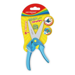 Olló 15 cm tompa fejű Keyroad Snip Snap vegyes színek Irodatechnika, kellékei Keyroad