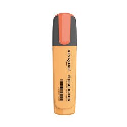 Szövegkiemelő vágott hegyű, lapos test Keyroad Fluo neon narancs