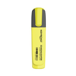 Szövegkiemelő vágott hegyű, lapos test Keyroad Fluo neon sárga