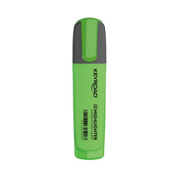 Szövegkiemelő vágott hegyű, lapos test Keyroad Fluo neon zöld