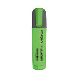 Szövegkiemelő vágott hegyű, lapos test Keyroad Fluo neon zöld