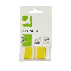 Öntapadós oldaljelölõ 25x43mm 50 címke Q-Connect sárga Q-CONNECT termék Q-connect