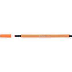 Rostirón, filctoll 1mm, M STABILO Pen 68 halvány narancssárga Filctoll Stabilo