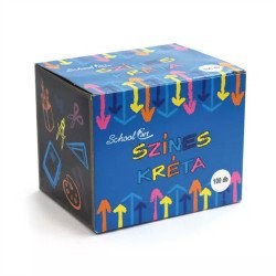Táblakréta hengeres 100 db/doboz, vegyes színek SchoolArt Író- irodaszer, papíráru SchoolArt