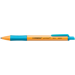 Golyóstoll nyomógombos 0,5mm, Stabilo pointball 6030/51, írásszín türkiz Golyóstoll Stabilo