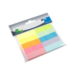 Jelölőcímke 15x50mm, 10x100lap, papír, Info Notes brilant mix vegyes színek