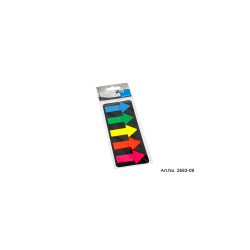 Jelölőcímke 25x45mm, 5x25lap, műanyag nyíl Info Notes kék zöld sárga narancssárga rózsaszín Író- irodaszer, papíráru Info Notes