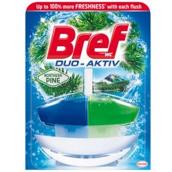 WC illatosító gél 50 ml + kosár Bref Duo Aktive Pine Iroda üzemeltetés, munkavédelem Bref