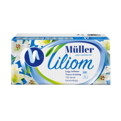 Papírzsebkendő 3 rétegű 100 db/csomag Liliom illatmentes Iroda üzemeltetés, munkavédelem Müller