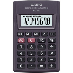 Zsebszámológép 8 digit Casio HL 4 fekete Irodatechnika, kellékei Casio