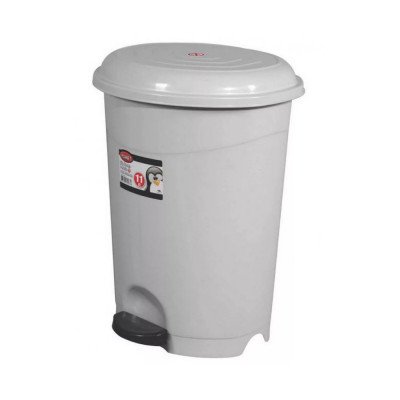 Szemetes kuka pedálos műanyag 22 literes szürke UP128-002