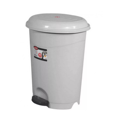 Szemetes kuka pedálos műanyag 50 literes szürke UP130-002