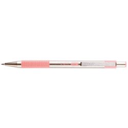 Golyóstoll 0,7mm, pasztell rózsaszín test, Zebra F-301, írásszín kék Golyóstoll Zebra