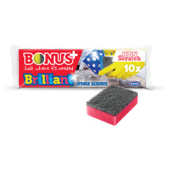 Mosogatószivacs 10 db/csomag Bonus+ Brilliant_B513 Iroda üzemeltetés, munkavédelem Bonus