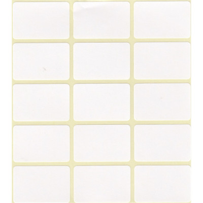 Etikett címke, 20x30mm, 4 lap, 15 címke/lap