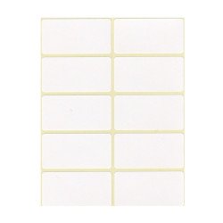 Etikett címke, 25x50mm, 6 lap, 10 címke/lap