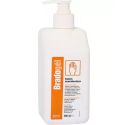 Kézfertőtlenítő pumpás 500 ml Bradogel Iroda üzemeltetés, munkavédelem Bradochem