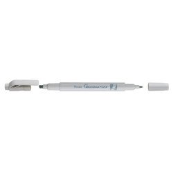 Szövegkiemelő kétvégű 1/3,5mm, vágott és kúphegyű, Pentel pasztell szürke Író- irodaszer, papíráru Pentel