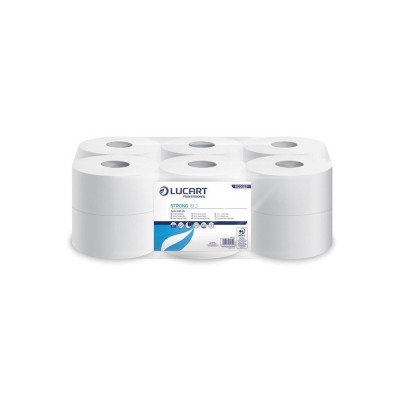 Toalettpapír 2 rétegű közületi átmérő: 19 cm 100 % cellulóz 12 tekercs/karton Aquastream 150 Lucart_812223J hófehér Toalettpapír 2 rétegű közületi átmérő: 19 cm 100 % cellulóz 12 tekercs/karton Aquastream 150 Lucart_812223J hófehér