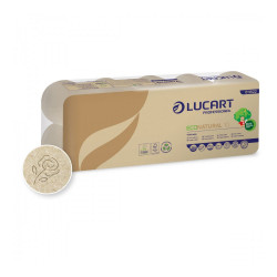 Toalettpapír 2 rétegű 180 lap/tekercs 10 tekercs/csomag 10 EcoNatural Lucart_811822J havanna barna Iroda üzemeltetés, munkavédelem Lucart