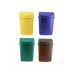 Szemetes kuka billenő fedéllel műanyag 35 literes