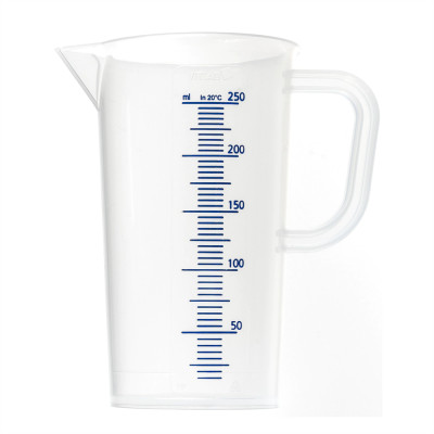 Mérőedény műanyag mércés 250 ml Mérőedény műanyag mércés 250 ml