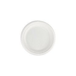 Lapostányér átmérő 22,5 cm komposztálható cukornád papír 125 db/cs natúr Asztali kiegészítők, kellékek Egyéb
