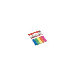 Jelölőcímke 12x44mm, 5x25lap műanyag A-series kék zöld sárga rózsaszín narancssárga Író- irodaszer, papíráru A-series