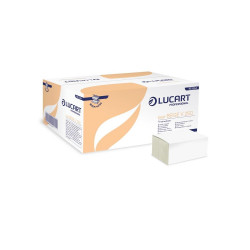 Kéztörlő 1 rétegű V hajtogatású 250 lap/csomag 20 cs/karton Beige Easy Lucart_863064P natúr Iroda üzemeltetés, munkavédelem Lucart