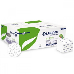 Toalettpapír 2 rétegű hajtogatott 210 lap/csomag 40 cs/karton Eco 210 I Bulk Pack Lucart_811A77 fehér Iroda üzemeltetés, munkavédelem Lucart