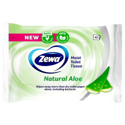 Toalettpapír nedves 42 lap/csomag Zewa Aloe Vera Iroda üzemeltetés, munkavédelem Zewa