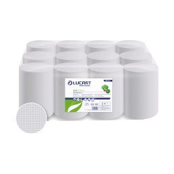 Kéztörlő tekercses 2 rétegű átmérő: 13 cm fehér duda nélküli 12 tekercs/karton EcoLucart 2.13 CL_861100 Iroda üzemeltetés, munkavédelem Lucart
