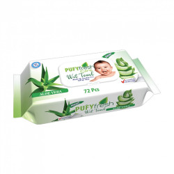 Nedves törlőkendő 72 lap/csomag Pufy Fresh Iroda üzemeltetés, munkavédelem Egyéb