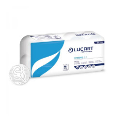 Toalettpapír 3 rétegű 250 lap/tekercs cellulóz 8 tekercs/csomag 8.3 Strong Lucart_811789P hófehér Iroda üzemeltetés, munkavédelem Lucart