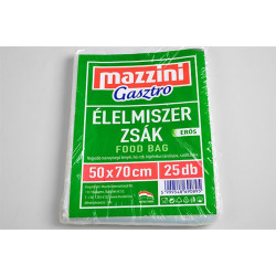 Élelmiszerzsák 50 x 70 cm 25 db/tekercs 20 tekercs/karton Iroda üzemeltetés, munkavédelem Mazzini