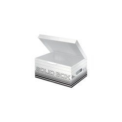 Archiváló doboz S méret, felfelé nyíló tetővel Leitz Solid Box fehér Archiválás Leitz