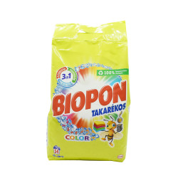Mosópor 3,51 kg (54 mosás) színes ruhákhoz Biopon Takarékos Color Iroda üzemeltetés, munkavédelem Biopon