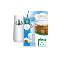 Légfrissítő készülék utántöltővel 250 ml AirWick Freshmatic Frissen mosott ruha Iroda üzemeltetés, munkavédelem AirWick
