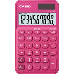 Zsebszámológép 10 digit Casio SL 310 rózsaszín Irodatechnika, kellékei Casio