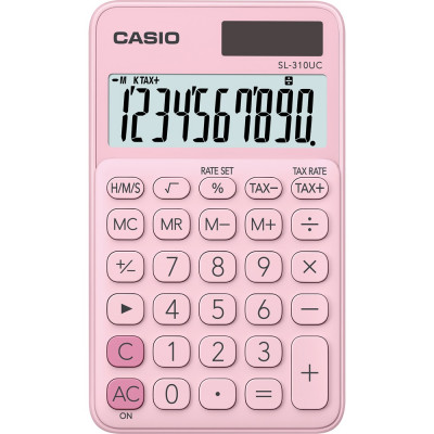 Zsebszámológép 10 digit Casio SL 310K világos rózsaszín Zsebszámológép 10 digit Casio SL 310K világos rózsaszín