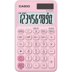 Zsebszámológép 10 digit Casio SL 310K világos rózsaszín Irodatechnika, kellékei Casio