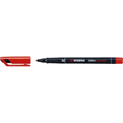 Alkoholos marker 1mm, STABILO OHPen M piros Alkoholos marker 1mm, STABILO OHPen M piros